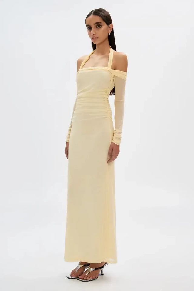Misha The Sonnet Mesh Dress - Butter