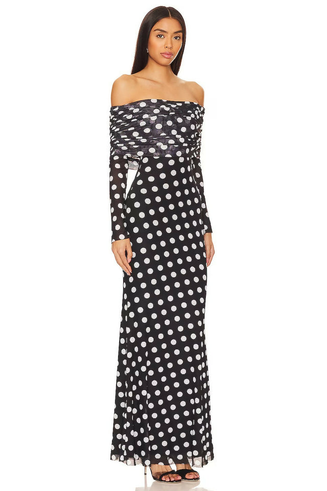 AFRM Thelma Dress - Diagonal Dot
