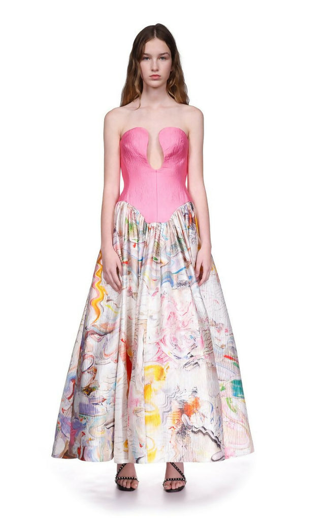 ALEMAIS Watercolour Bodice Runway Gown