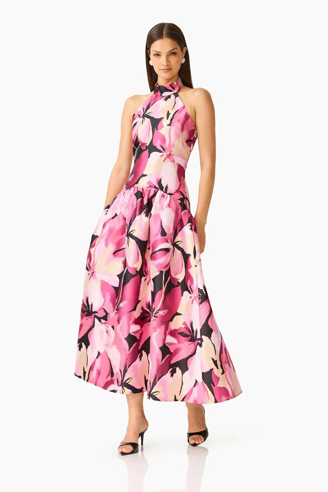 Elliatt Lumiflora Halter Gown