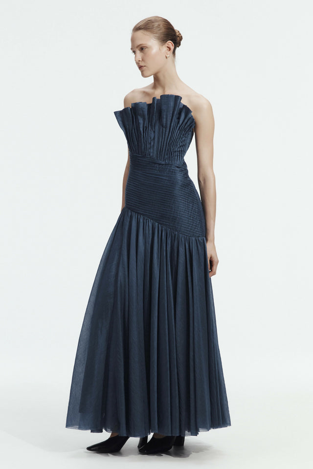 Aje Aquiline Gown Slate