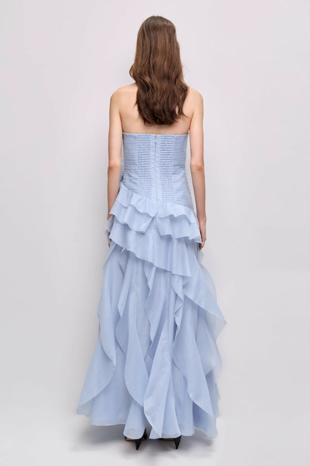 Aje Canyon Gown Blue Size 8