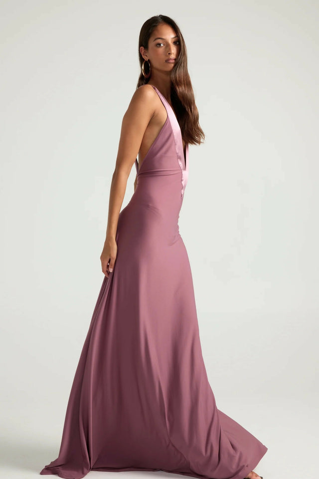 Ance Gria Rosa Gown in Mauve