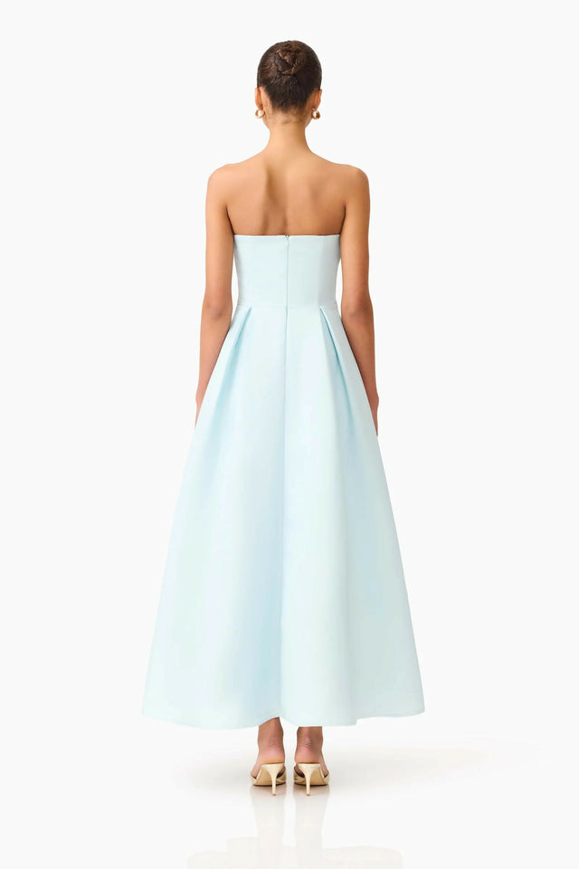 Elliatt Harper Strapless Gown in Baby Blue Floral