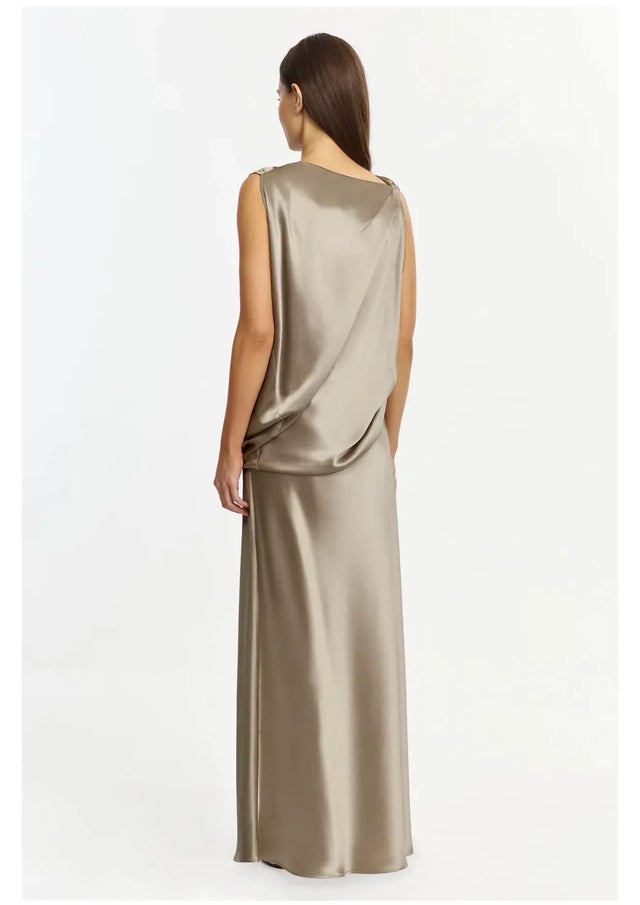 Acler Yaluma Maxi Dress in Walnut