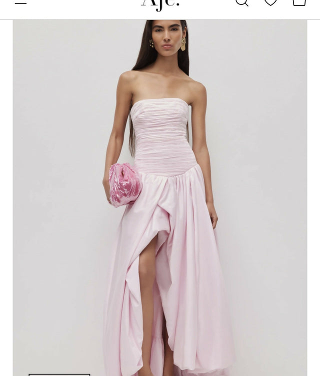 AJE Violette Bubble Hem Maxi Dress