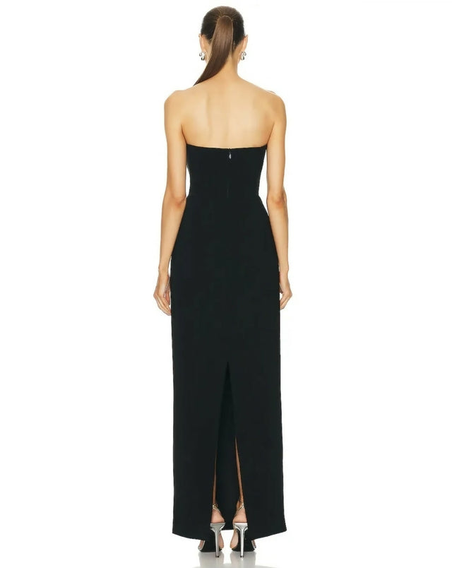 Rachel Gilbert Lukas Gown Black Silver Size 2/AU10