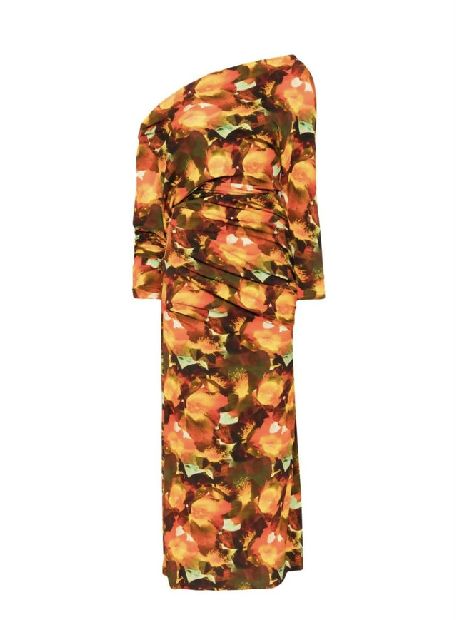 Acler Burford Midi Dress Print