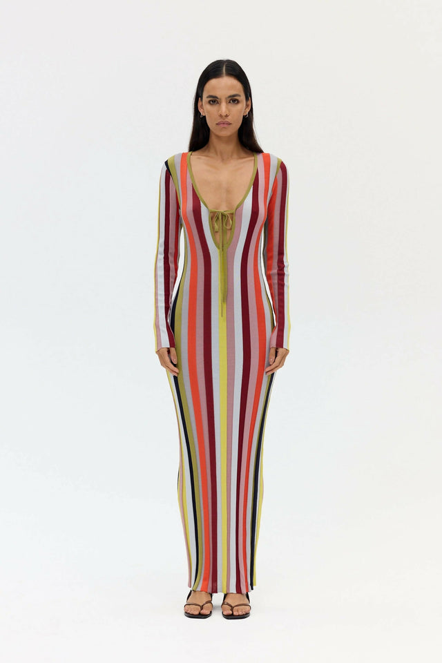 Third Form Rhythm Knit Maxi Dress - Mirage Stripe