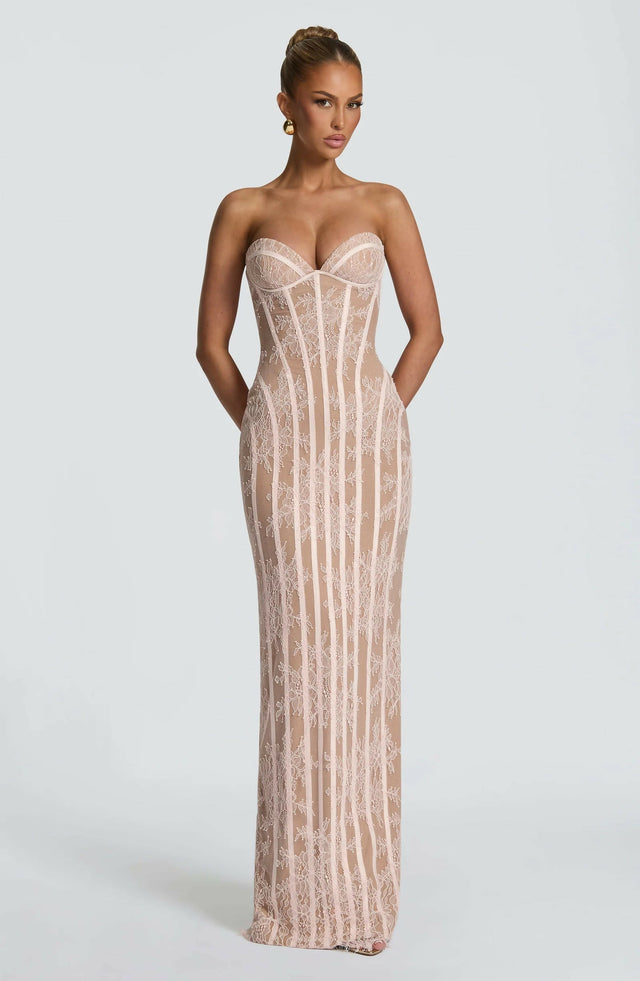 Babyboo Sian Maxi Dress - Blush