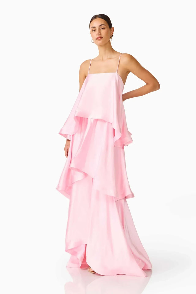 Elliatt Tilly Tiered Maxi Dress - Pale Pink