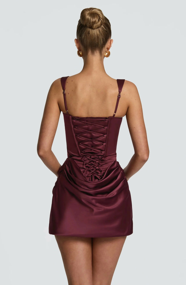Babyboo Imogen Mini Dress Cherry Lacquer