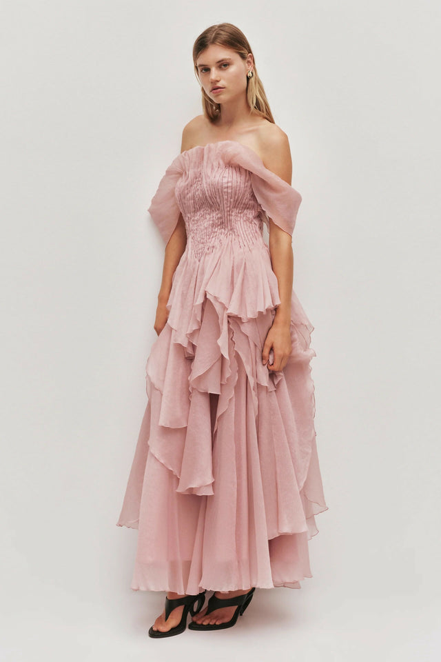 Aje Nisha Gown Fawn Pink