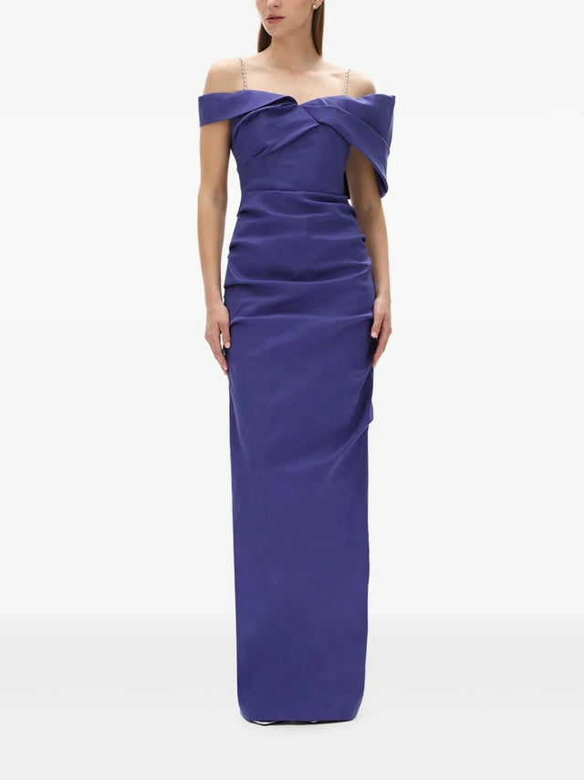 Rachel Gilbert Dahli Off-Shoulder Ruched Dress