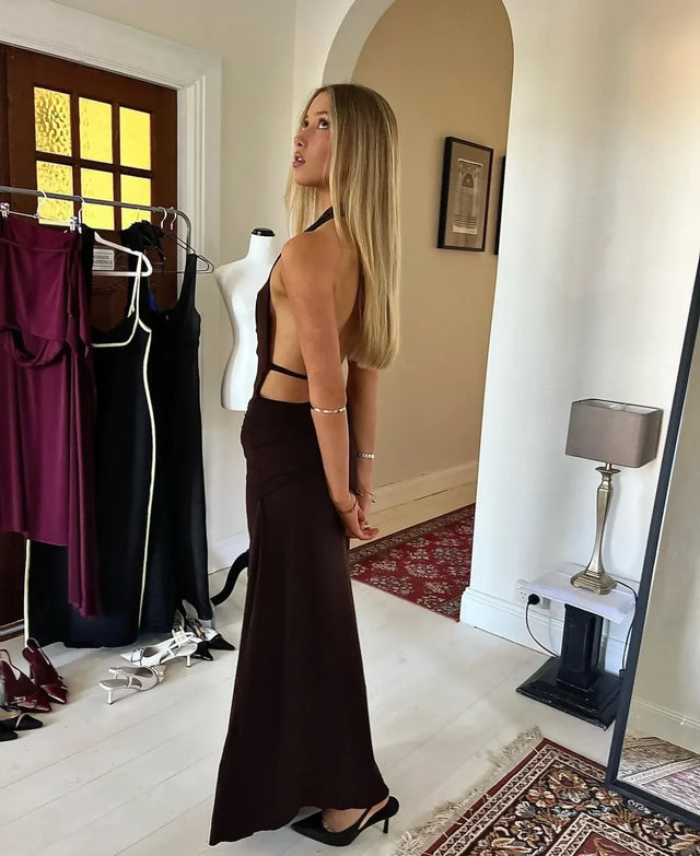 La Marie Nadia Dress - Brown