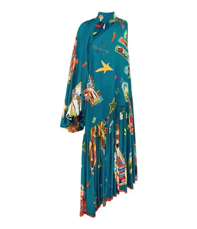 ALEMAIS Rollers Gown Multi