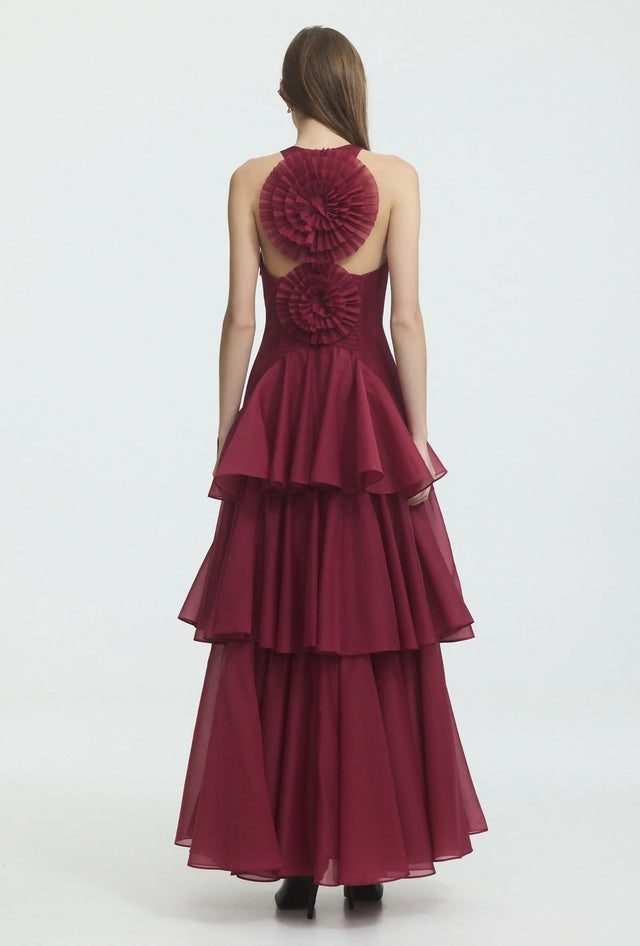 Aje Radiate Pleated Gown - size 8