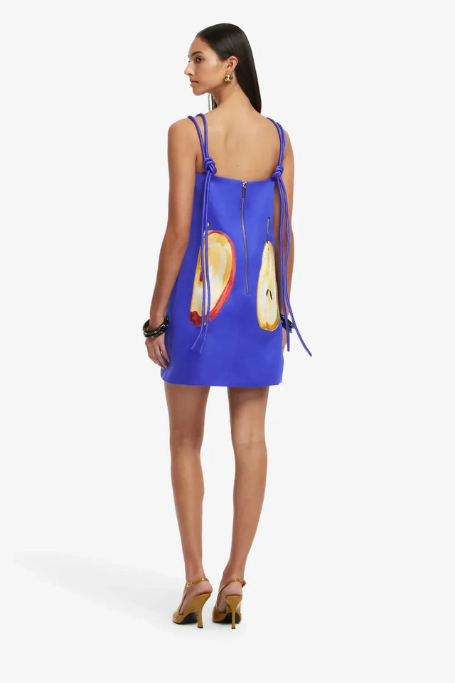 Leo Lin Taylor Embroidered Mini Dress - Pear Print