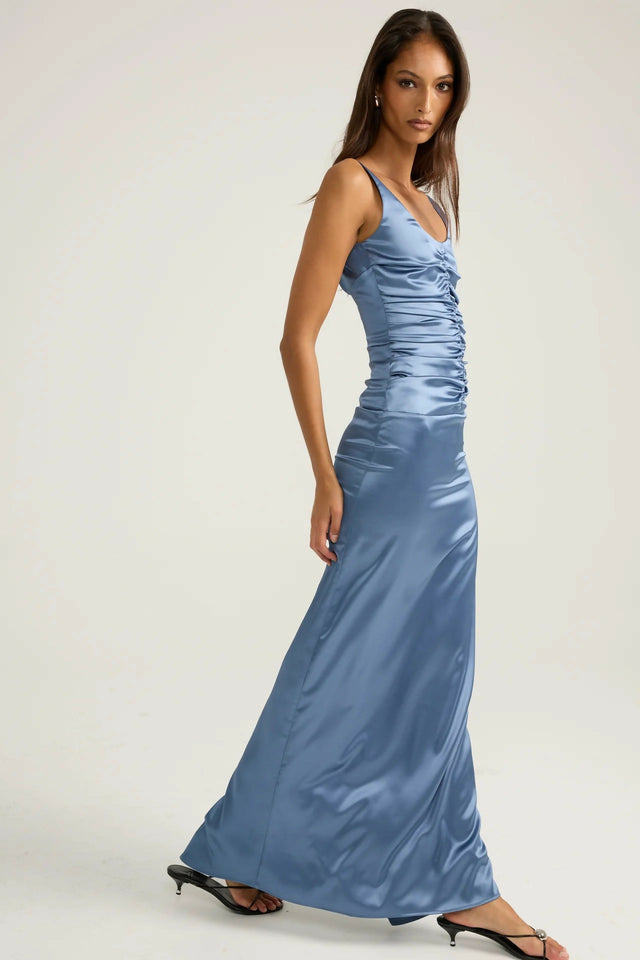 Ance Gria Atlein Gown - Blue