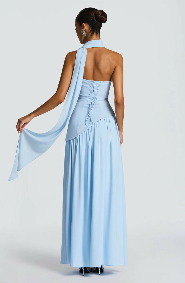 Babyboo Maliyah Maxi Dress Baby Blue Size 8