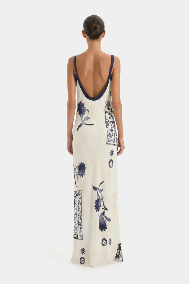 Sir the Label Phillipa Slip Dress in Eira Midnight