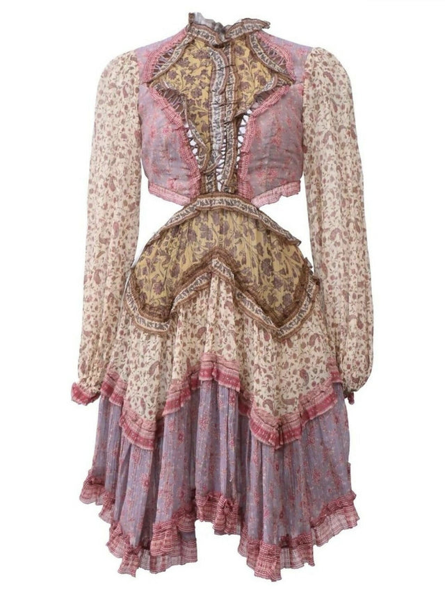 ZIMMERMANN Juniper Cut Out Floating Dress Spliced