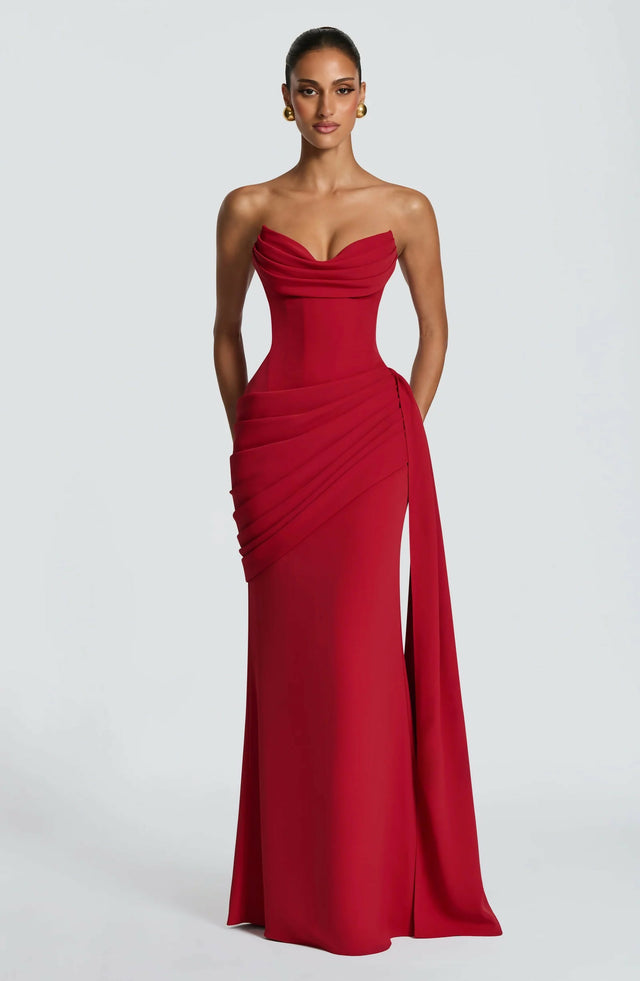 BABYBOO Matisse Maxi Dress Deep Red