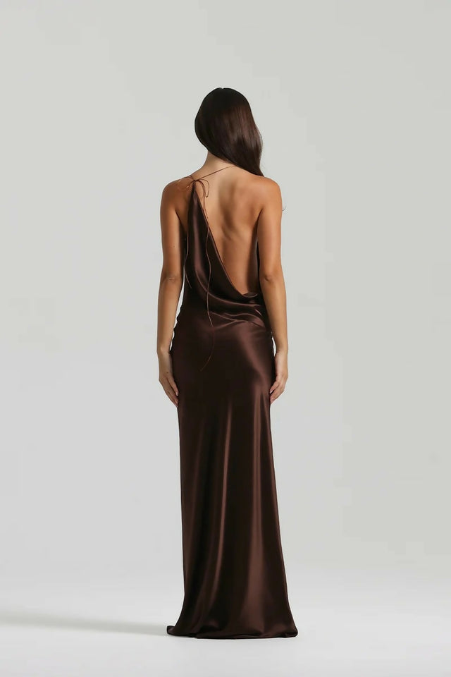 Natalie Rolt Gabi Gown Espresso Size 8