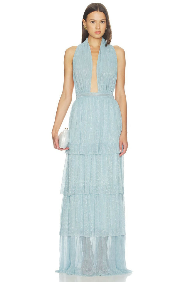 L'Idee Nammos Gown Arctic Moonlight Size 8 & 10