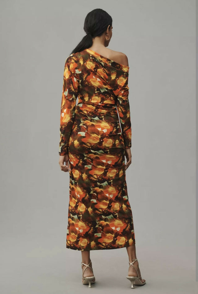 Acler Burford Midi Dress Print