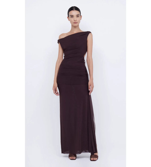 Bec & Bridge Kailani Asym Dress Brown