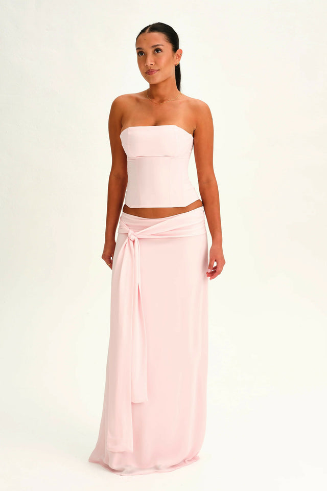 Dear Frankie the Label Charlotte Corset and Maxi Skirt Set Colour Ballerina