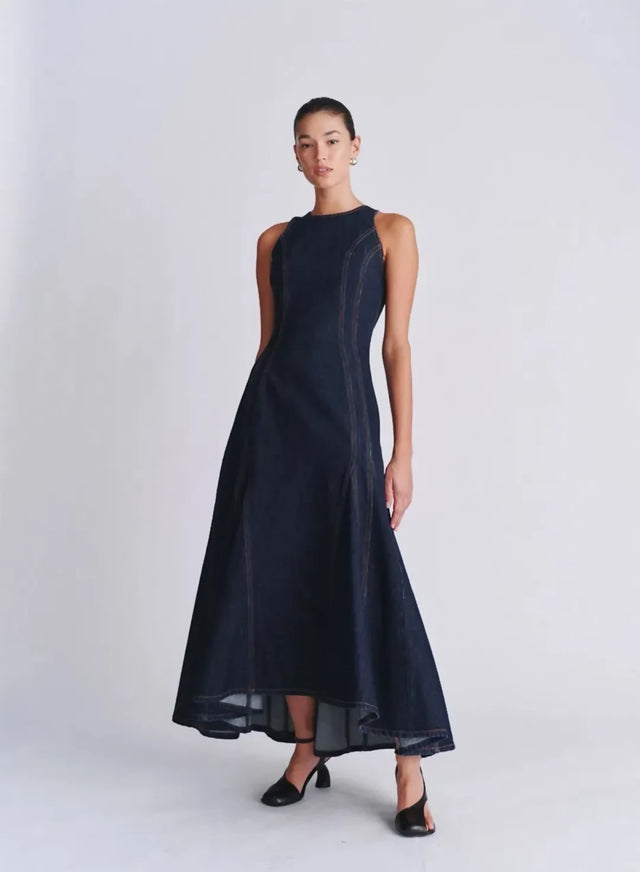 Anna Quan Bianca Dress Indigo Denim