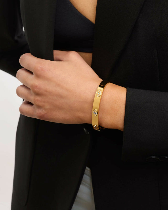 The Elan Edit (BUY TO KEEP) Elise Evil Eye Bangle