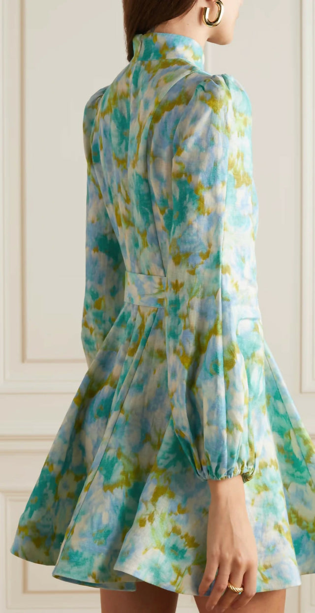 Zimmermann High Tide Buttoned Mini Dress