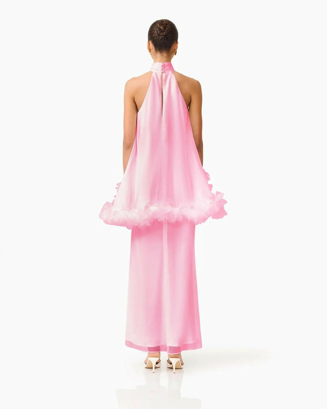 Elliatt Poppy Cape Gown Pink Size 8, 10
