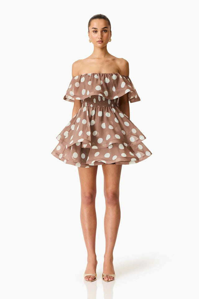 Elliatt Sola Polka Dot Mini Dress