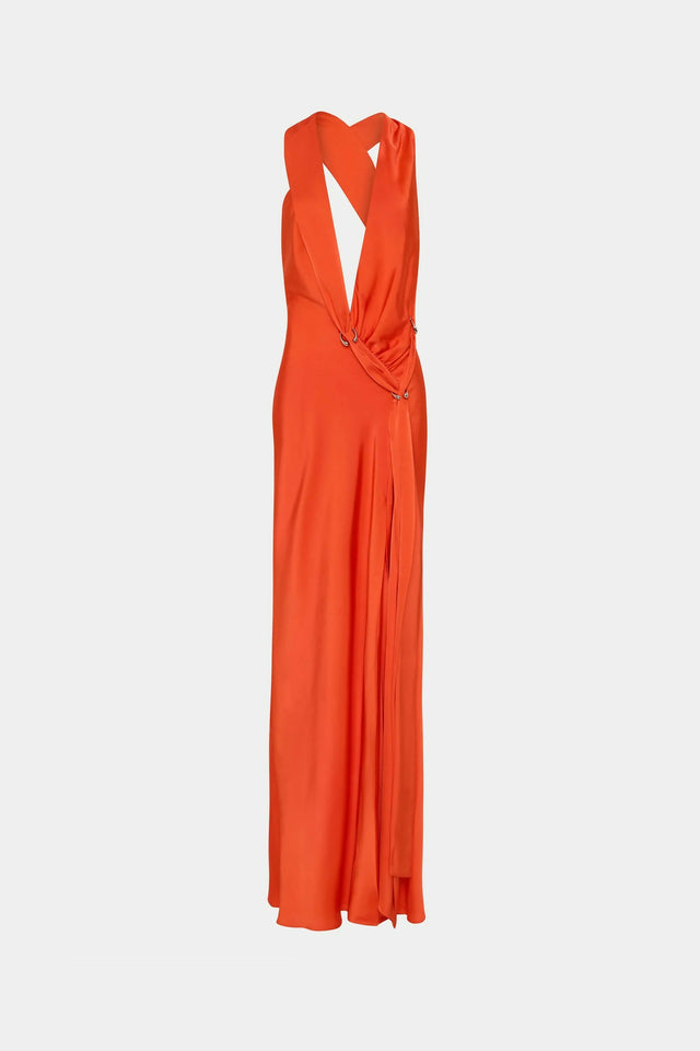 Misha Harlow Maxi Dress Chilli Red Size XS / AU 6