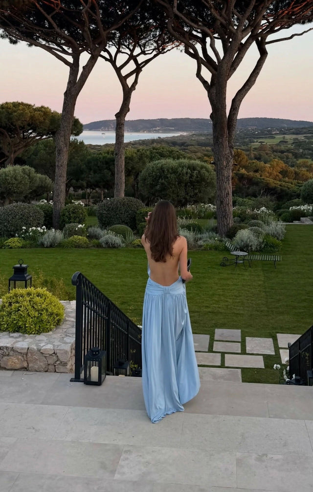 Arcina Ori Santina Maxi Dress Sky Blue Size S / AU 8