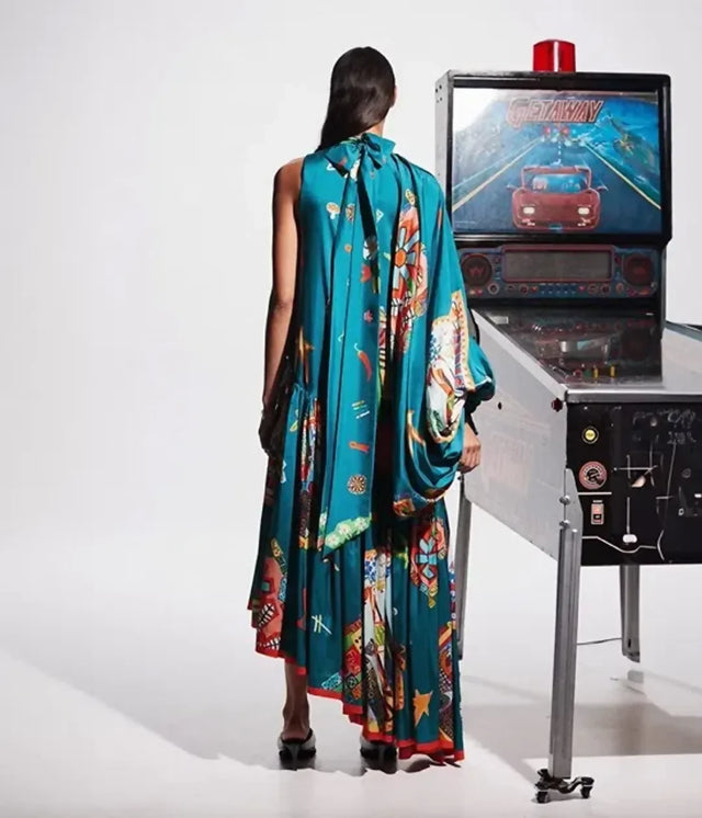 ALEMAIS Rollers Gown Multi