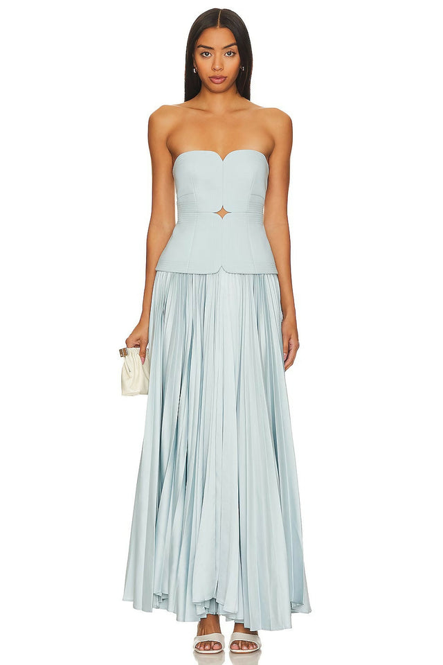 Acler Avonlea Midi Dress Celeste Blue Size 10 - 10 / Blue - Dresses