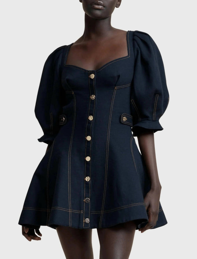 Acler Brookman Dress - 10 / Blue - Dresses