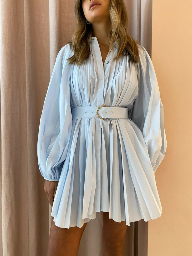 Acler Margot Dress Blue - 12 / Blue - Dresses