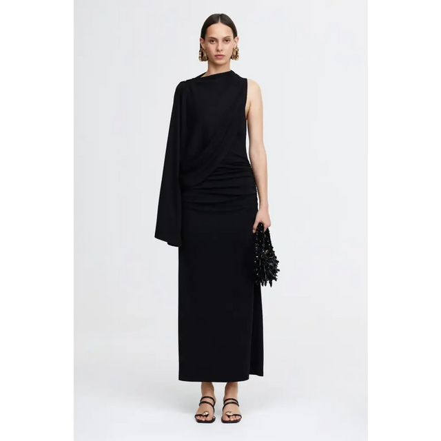 Acler Odder Midi Dress - Black - Dresses