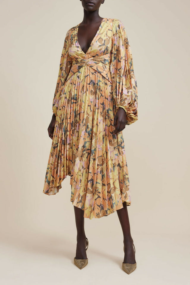 Acler Palms Dress in Kaleidoscope Floral Size 12 - 12 / Multi - Dresses