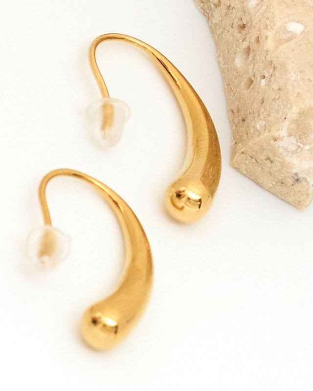 Afine Cecelia Earrings - Gold - Earrings