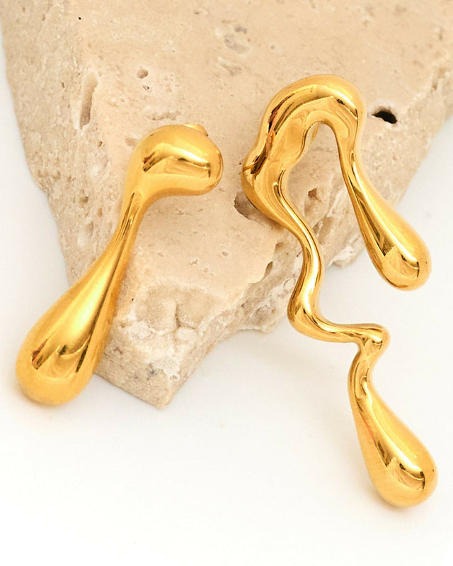 Afine Helena Earrings - Gold - Earrings