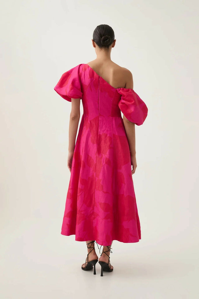 Aje Arista Tulip Sleeve Midi Dress - Dresses