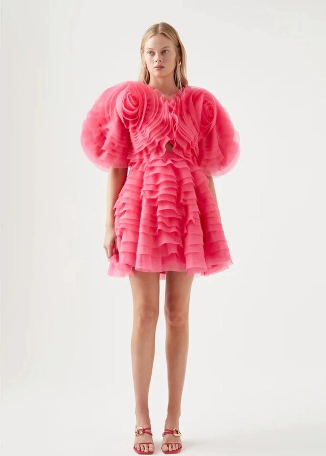 AJE - Aje Armour Mini Dress Berry Pink