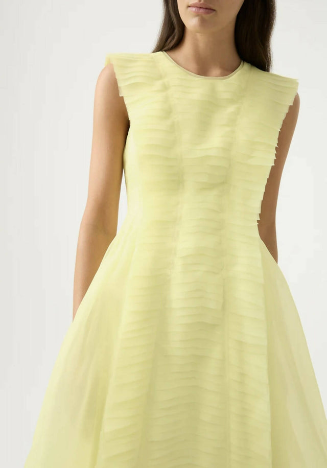 AJE - Aje Astrid Pleat Panel Midi Dress